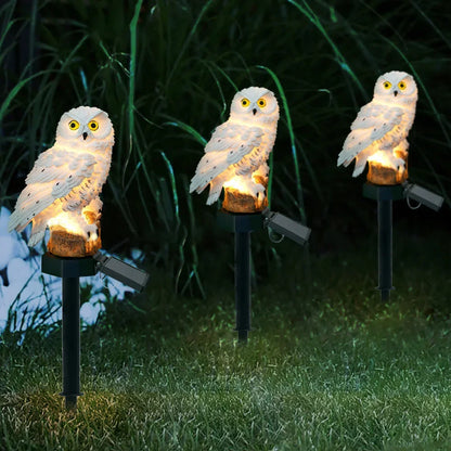 Solar Owl Garden Light