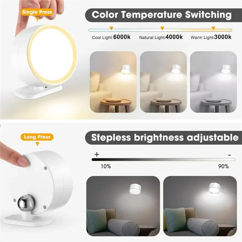 360° Adjustable Magnetic Wall Lamp