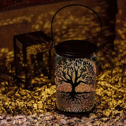 Solar Tree Shadow Lantern