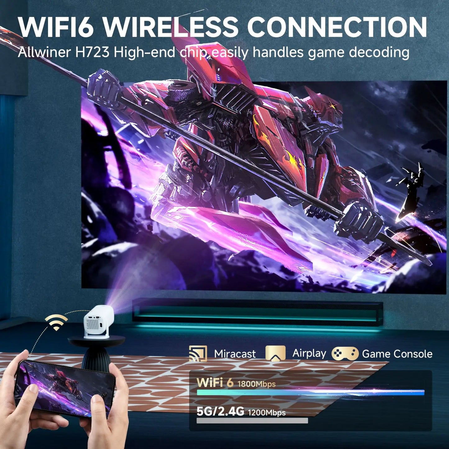 P30PRO Smart Mini Projector