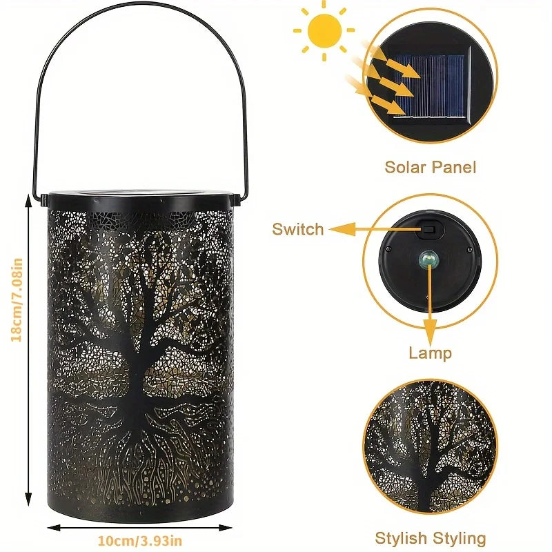 Solar Tree Shadow Lantern
