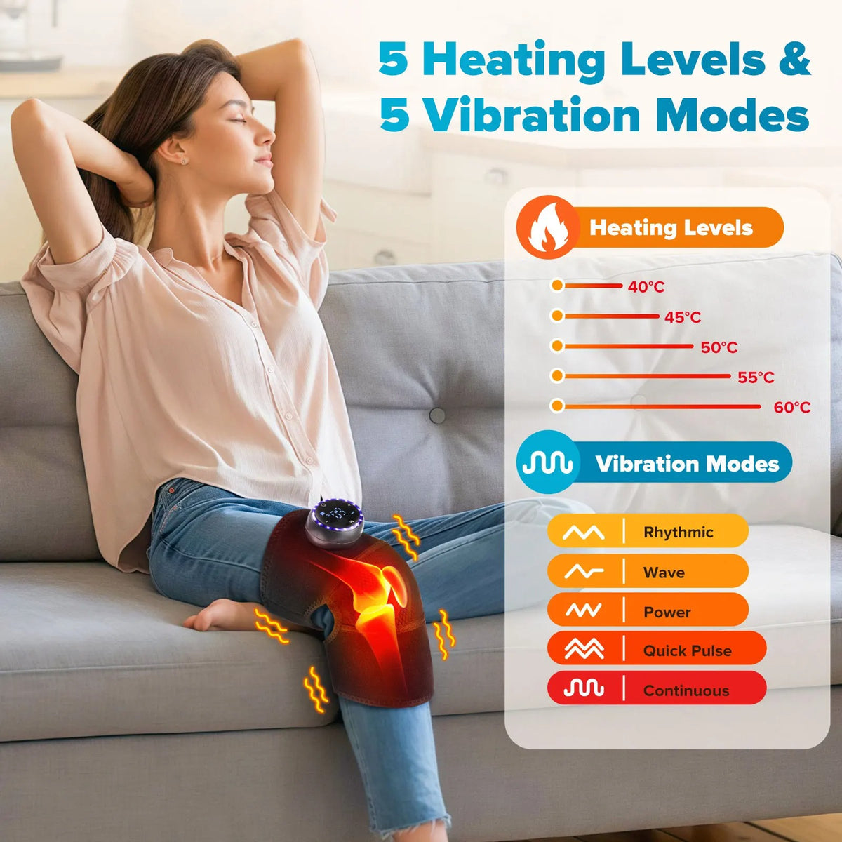 JointRelief Pro™ - Heated Vibration Joint Therapy Massager
