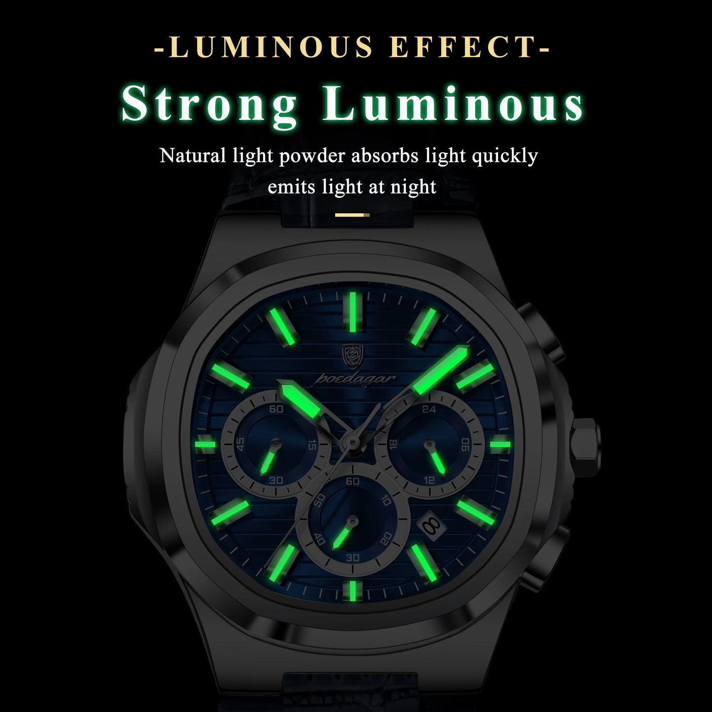 Aurevex™ - Luxury Chronograph Leather Watch