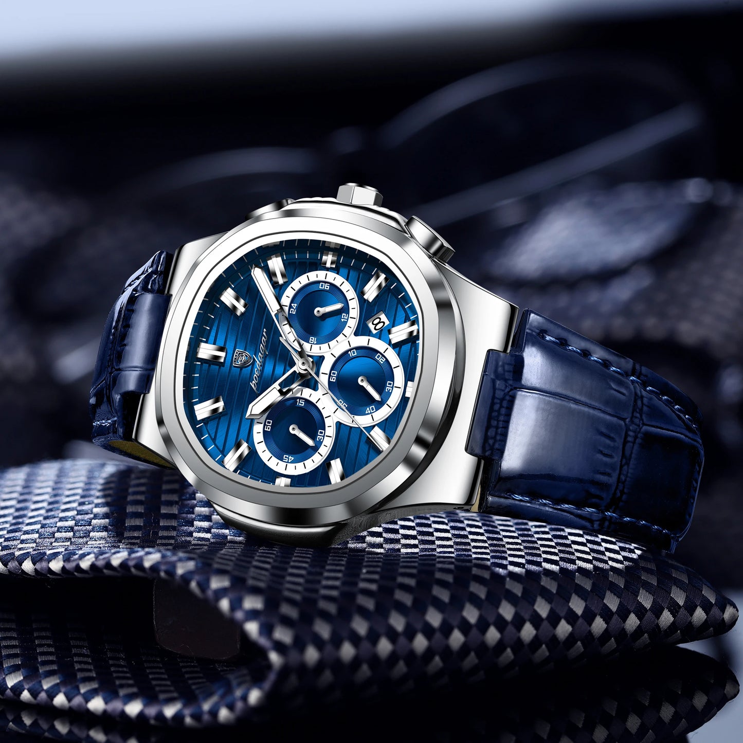 Aurevex™ - Luxury Chronograph Leather Watch