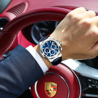 Aurevex™ - Luxury Chronograph Leather Watch