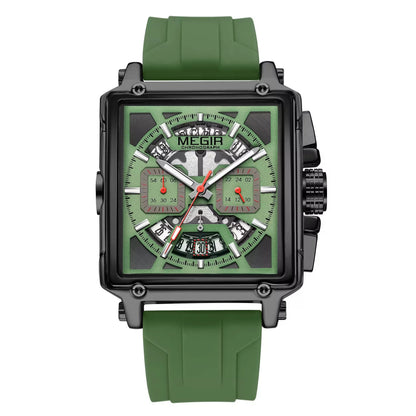 Valtrix™ - Luxury Square Chronograph Watch