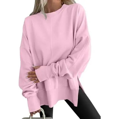Sloane™ | Oversized Split-Hem Fleece Sweatshirt