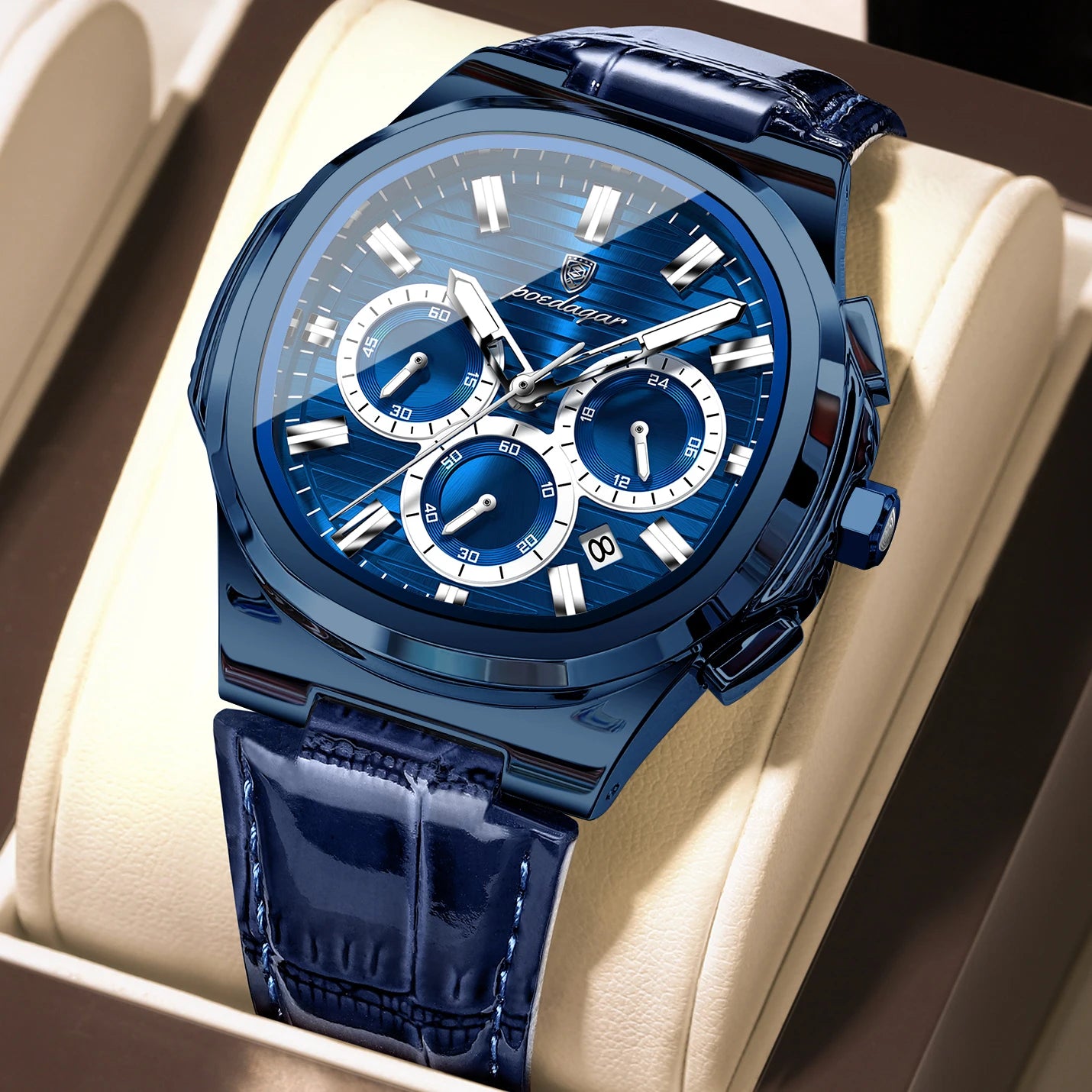 Aurevex™ - Luxury Chronograph Leather Watch