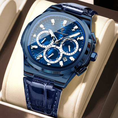 Aurevex™ - Luxury Chronograph Leather Watch