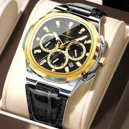 Aurevex™ - Luxury Chronograph Leather Watch