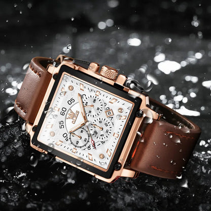 Rovaire™ - Luxury Square Chronograph Watch