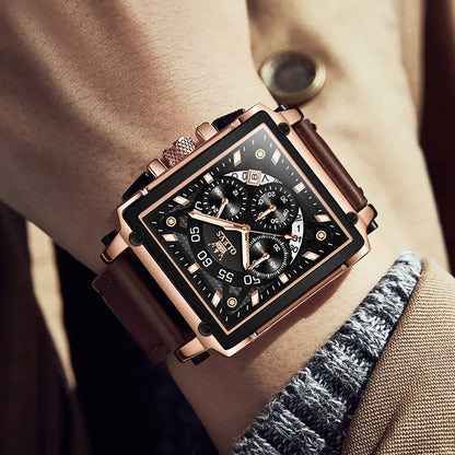 Rovaire™ - Luxury Square Chronograph Watch