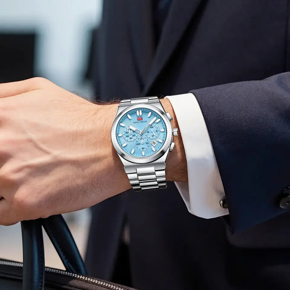 Aurevian™ - Luxury Chronograph Steel Watch