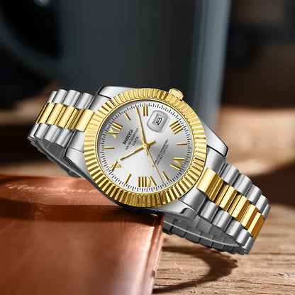 Auremont™ - Classic Luxury Steel Watch