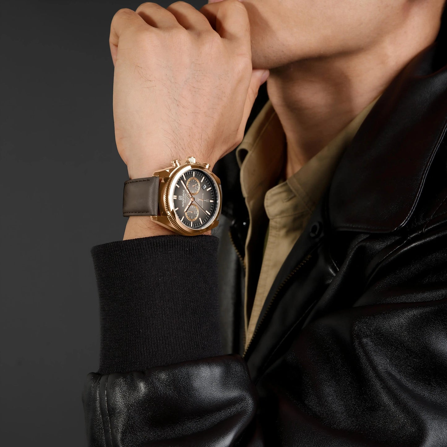 Valtiero™ - Luxury Chronograph Leather Watch