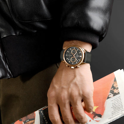 Valtiero™ - Luxury Chronograph Leather Watch
