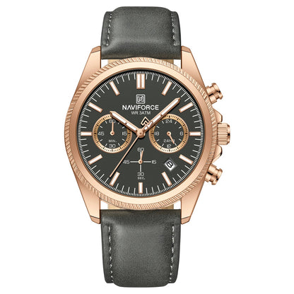 Valtiero™ - Luxury Chronograph Leather Watch
