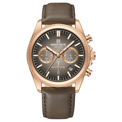 Valtiero™ - Luxury Chronograph Leather Watch