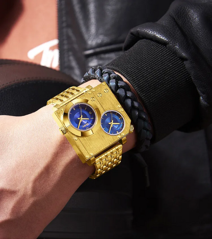 Orvello - Dual Time Square Luxury Watch