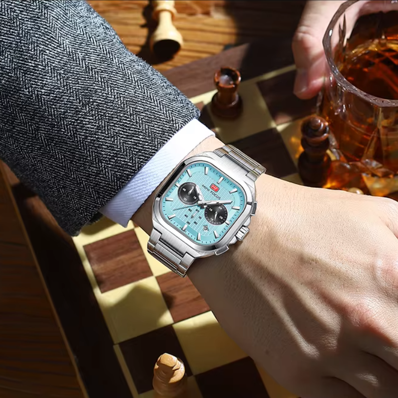 Cavellon™ - Luxury Square Chronograph Watch