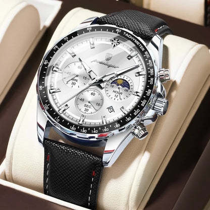 Velmora™ - Luxury Chronograph Leather Watch