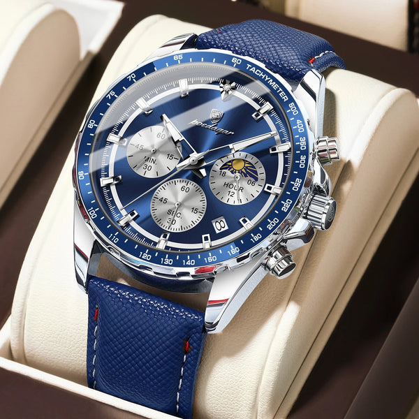 Velmora™ - Luxury Chronograph Leather Watch