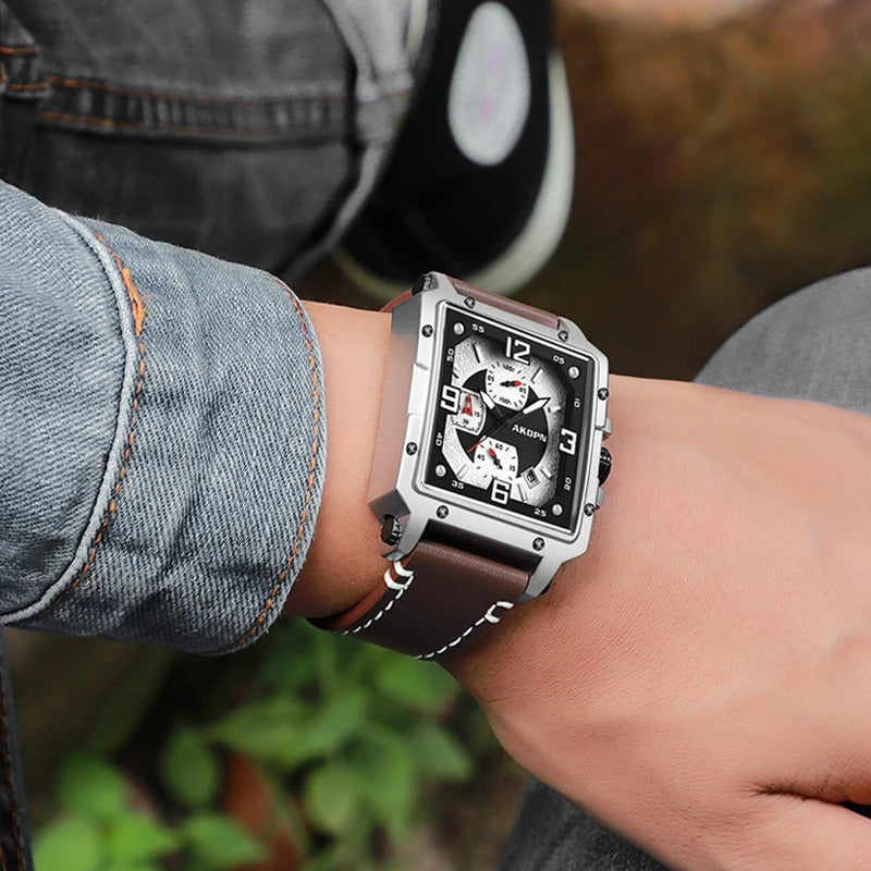 Arvello™ - Luxury Square Chronograph Watch
