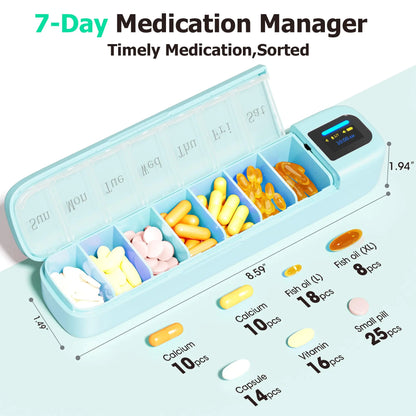 Timsmile™ - Smart Weekly Pill Organizer Box