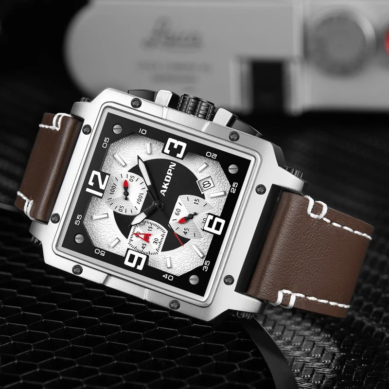 Arvello™ - Luxury Square Chronograph Watch