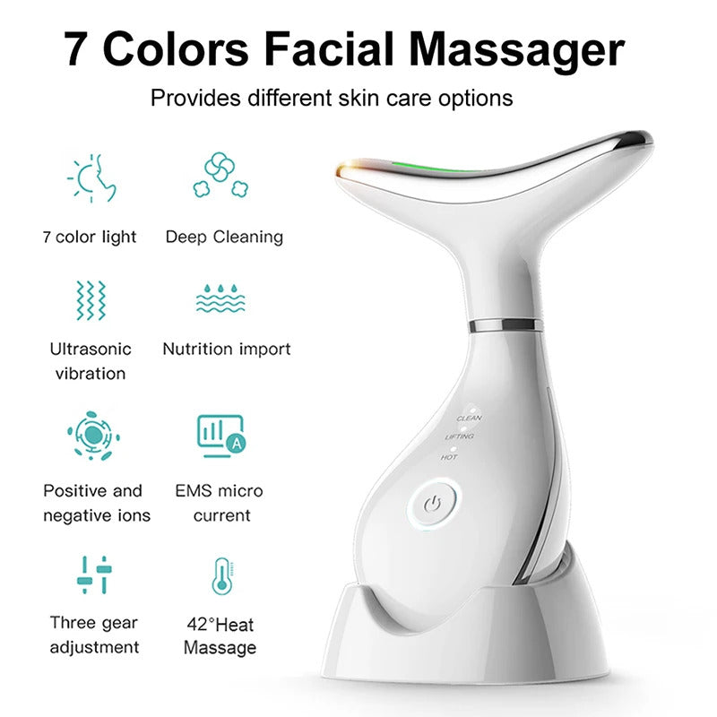 LumiLift Pro™ - 7-Color LED Face & Neck Massager