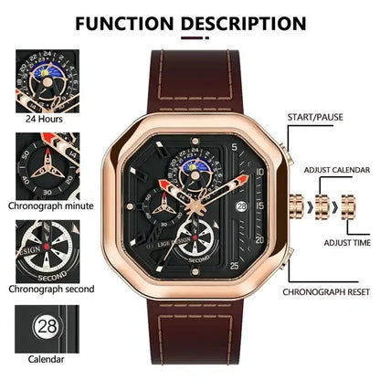 ROD Luxury Relogio watch, brown