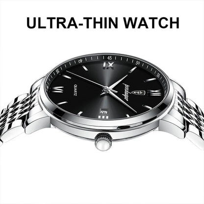 POEDAGAR STAINLESS STEEL WATERPROOF WATCH