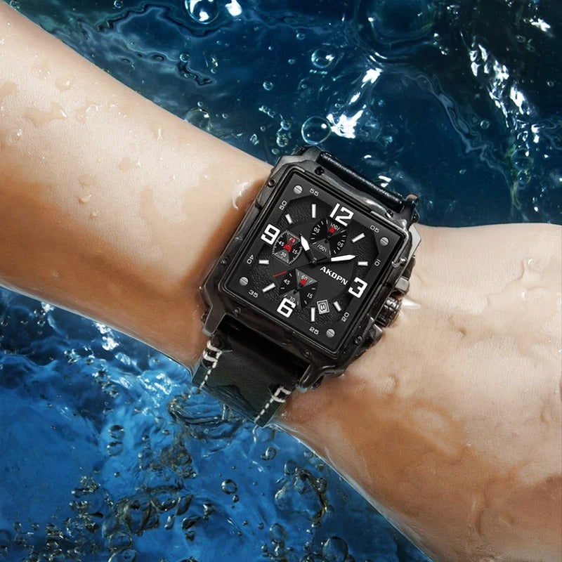 Arvello™ - Luxury Square Chronograph Watch