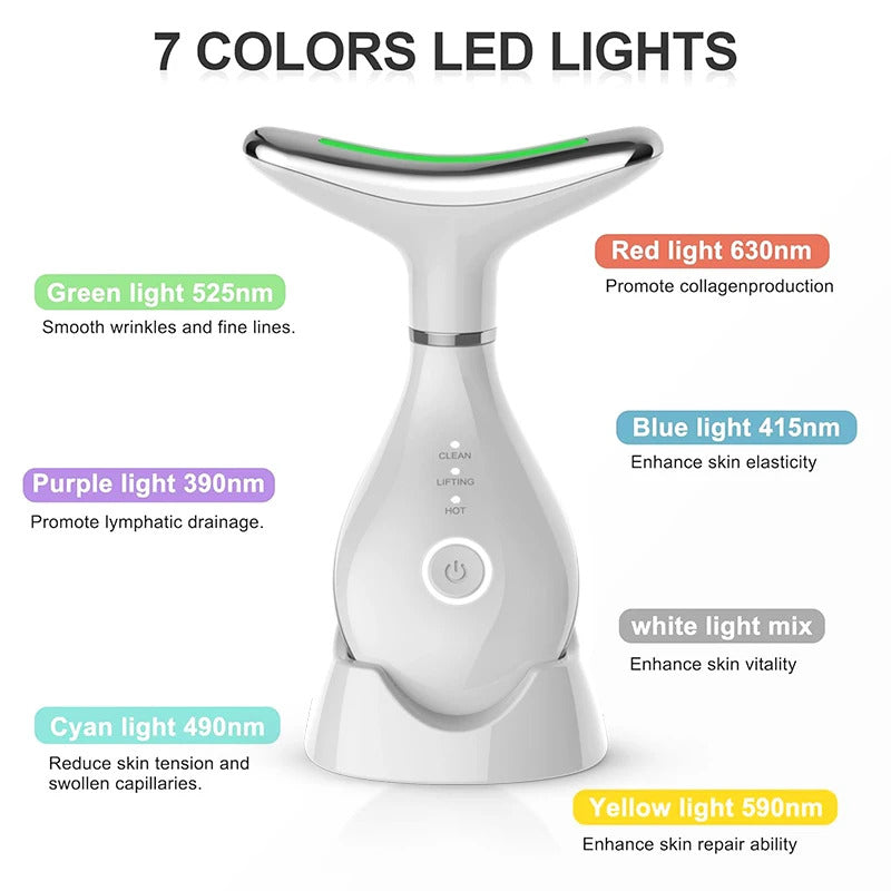 LumiLift Pro™ - 7-Color LED Face & Neck Massager
