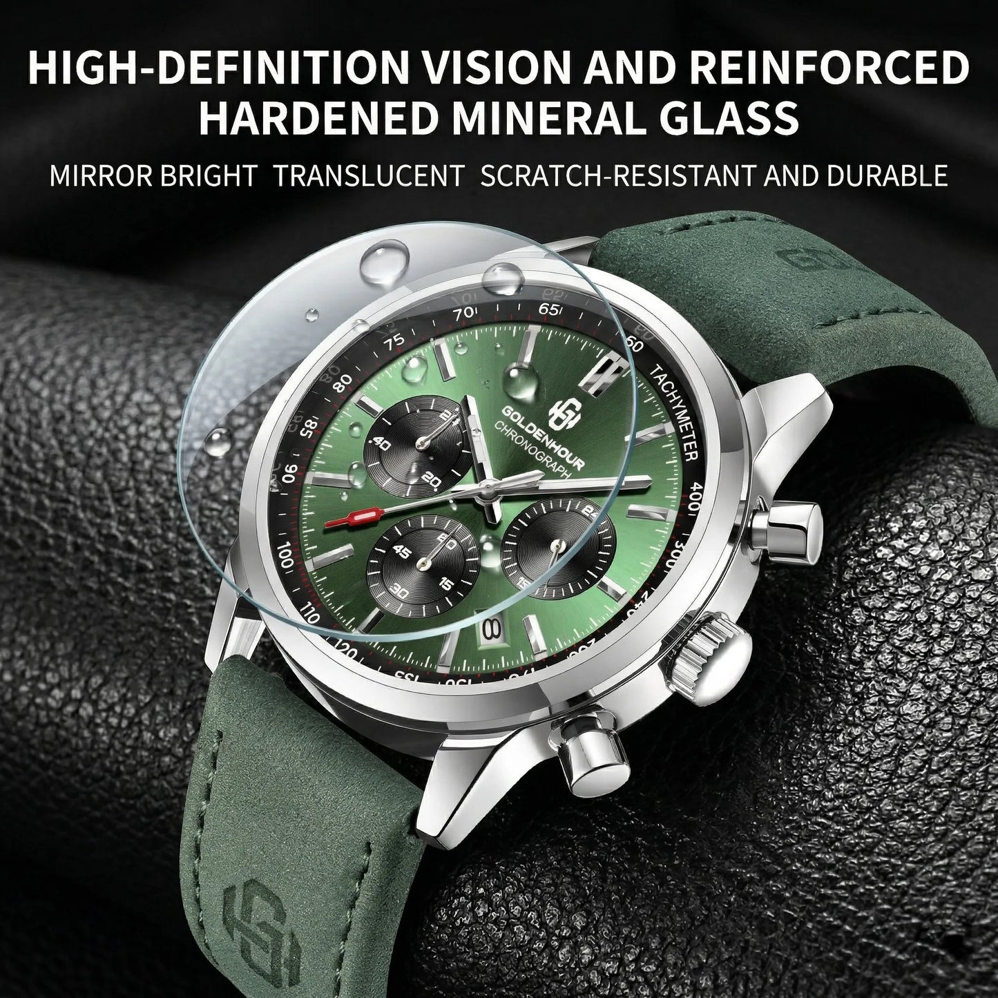 Veylance™ - Luxury Green Chronograph Watch