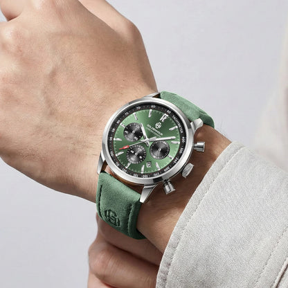 Veylance™ - Luxury Green Chronograph Watch