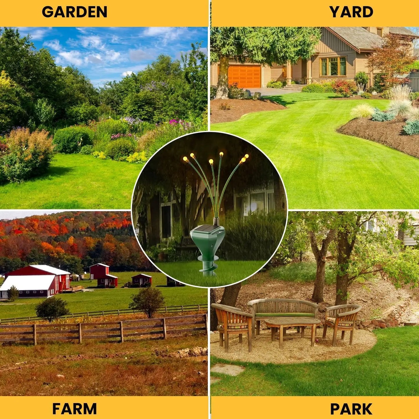 Solar Ultrasonic Animal Repeller – Waterproof Pest Deterrent for Moles, Snakes, Gophers & Yard Critters