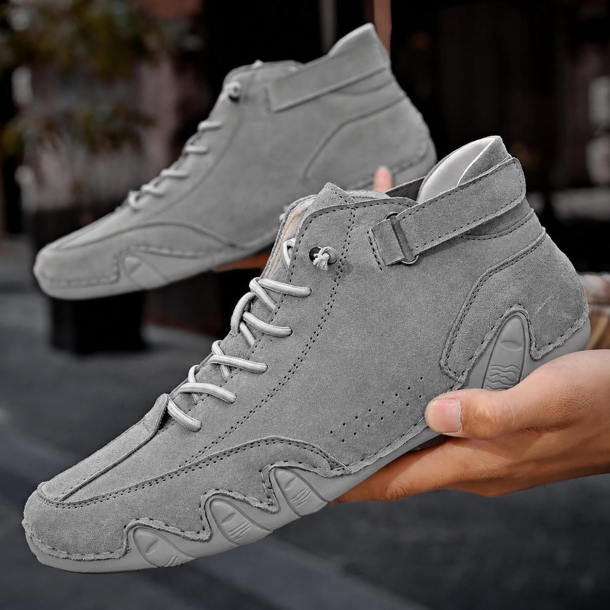 Velcro™ Boots | handcrafted genuine leather ankle sneaker